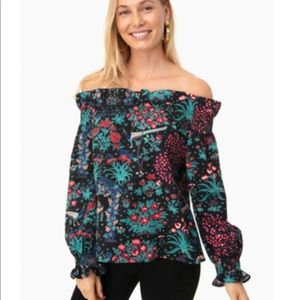 Tuckernuck Midnight Garden Marguerite Blouse